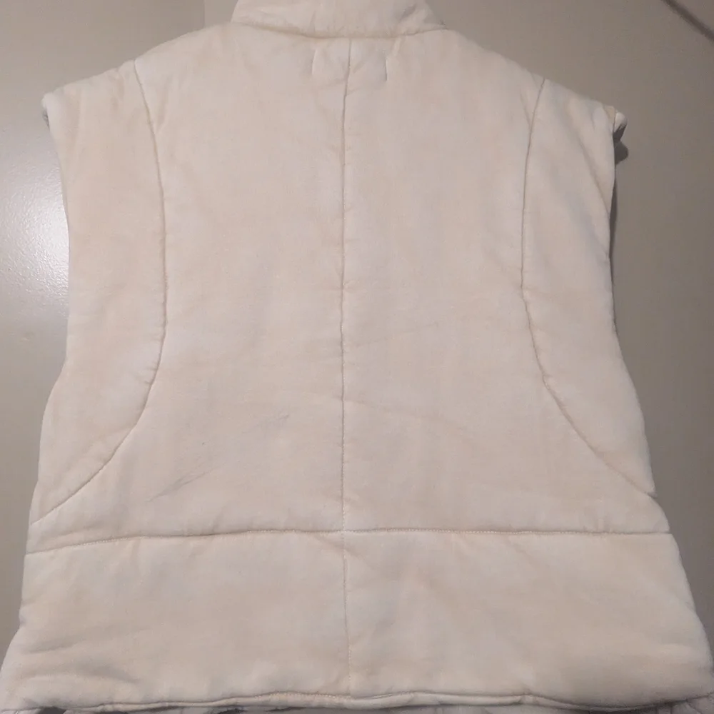 Cream Quilted Women's Vest